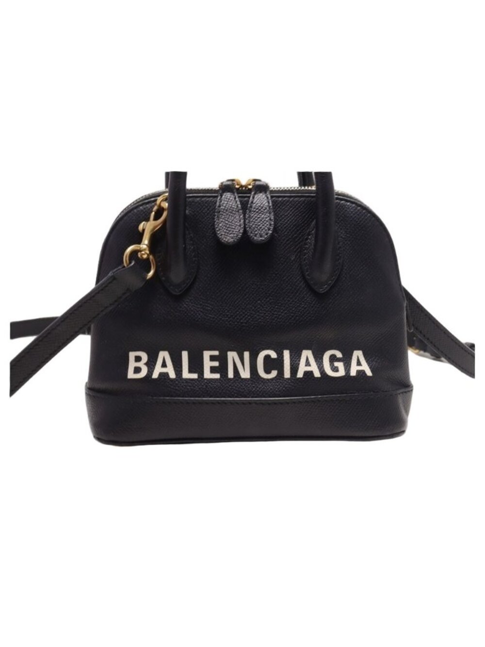 Balenciaga Leather Ville Top Handle XXS 2-Way Handbag